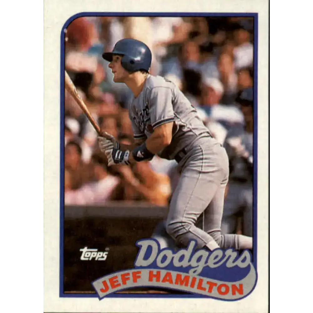 1989 Topps #736 Jeff Hamilton NM-MT Los Angeles Dodgers Baseball Card - Baseball Card Single