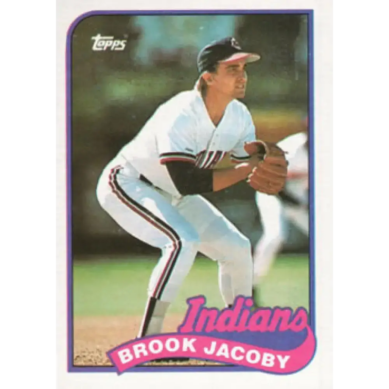 1989 Topps #739 Brook Jacoby NM-MT Cleveland Indians Baseball Card - Baseball Card Single