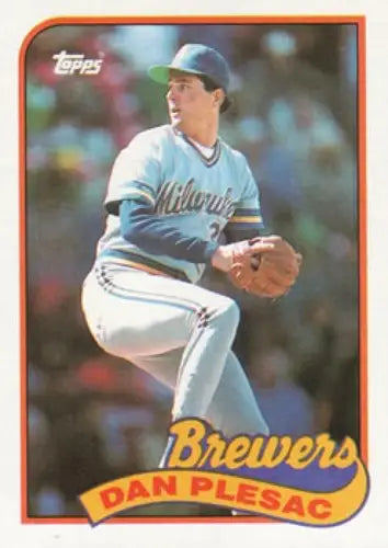 1989 Topps #740 Dan Plesac NM-MT Brewers - Baseball Card Single