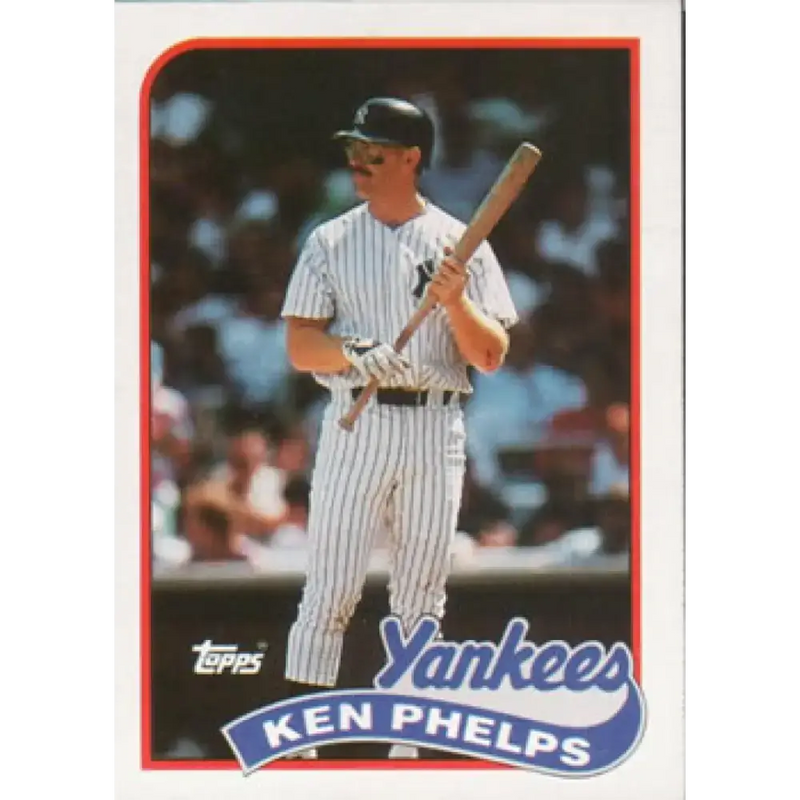 1989 Topps #741 Ken Phelps NM-MT New York Yankees Baseball Card - Baseball Card Single