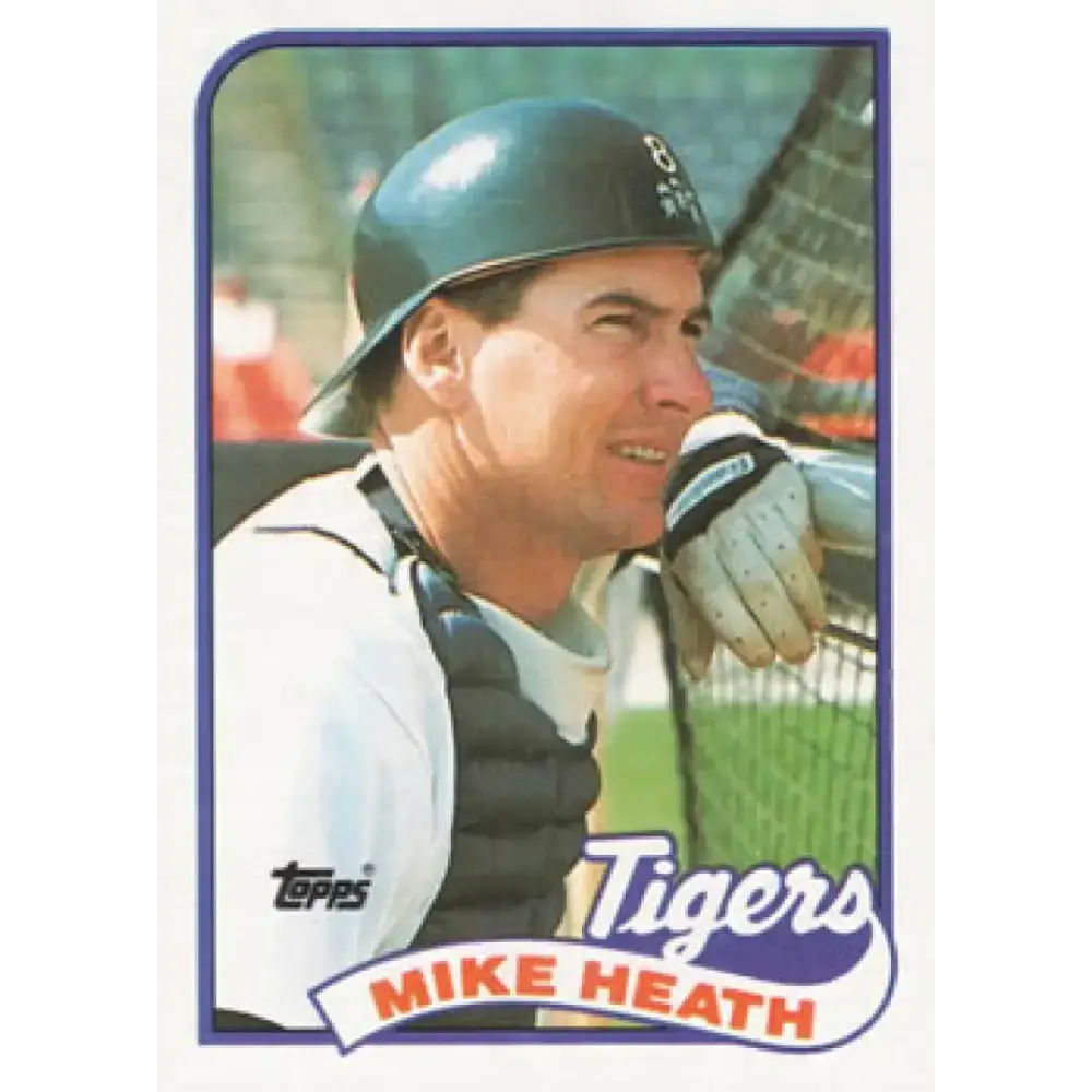 1989 Topps #743 Mike Heath NM-MT Detroit Tigers Baseball Card - Baseball Card Single