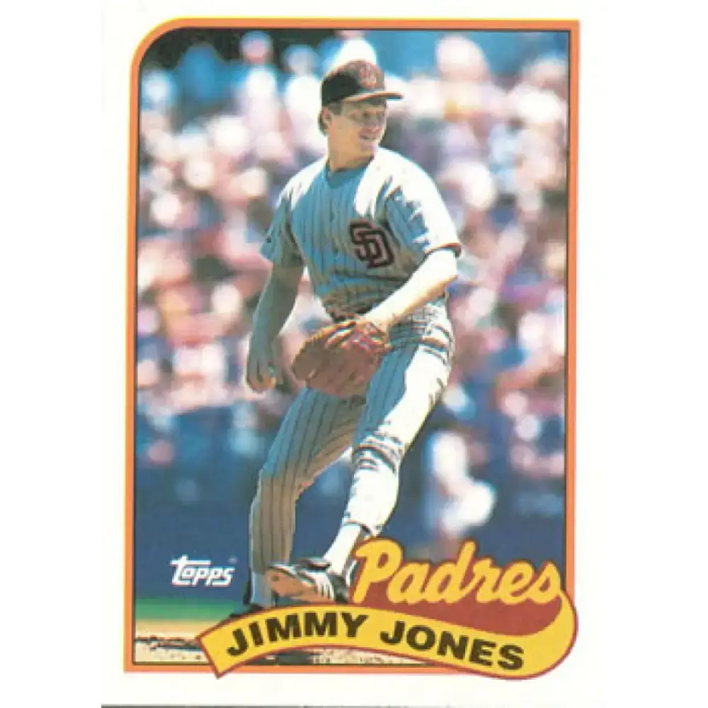 1989 Topps #748 Jimmy Jones NM-MT San Diego Padres Baseball Card - Baseball Card Single