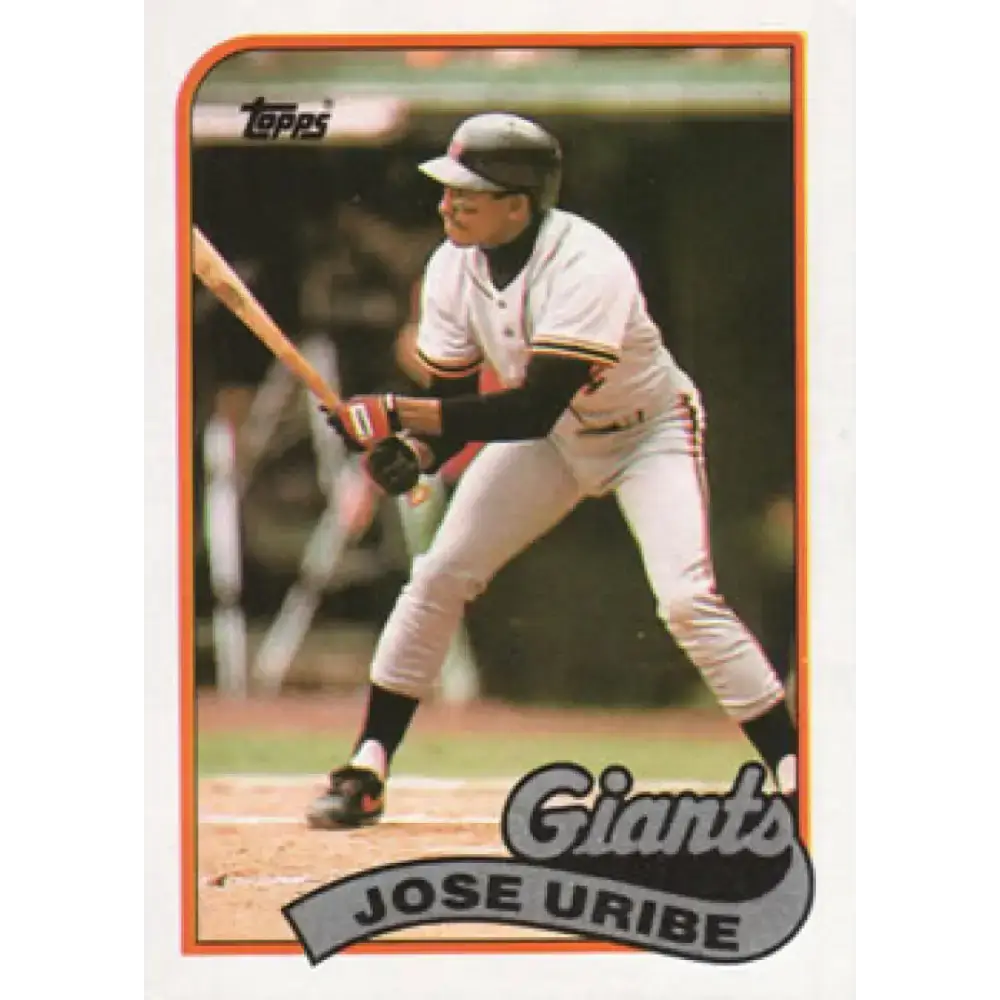 1989 Topps #753 Jose Uribe NM-MT San Francisco Giants Baseball Card - Baseball Card Single