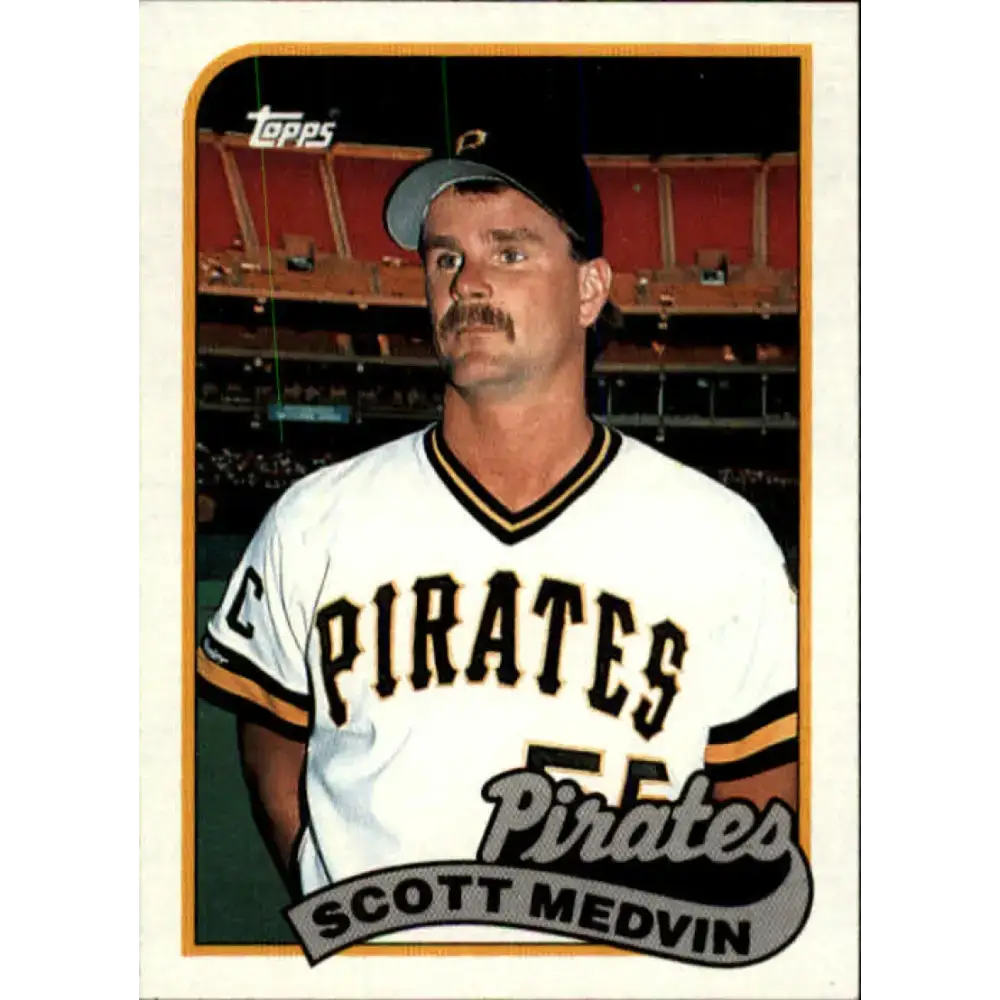 1989 Topps #756 Scott Medvin NM-MT RC Rookie Pittsburgh Pirates Baseball Card - Baseball Card Single
