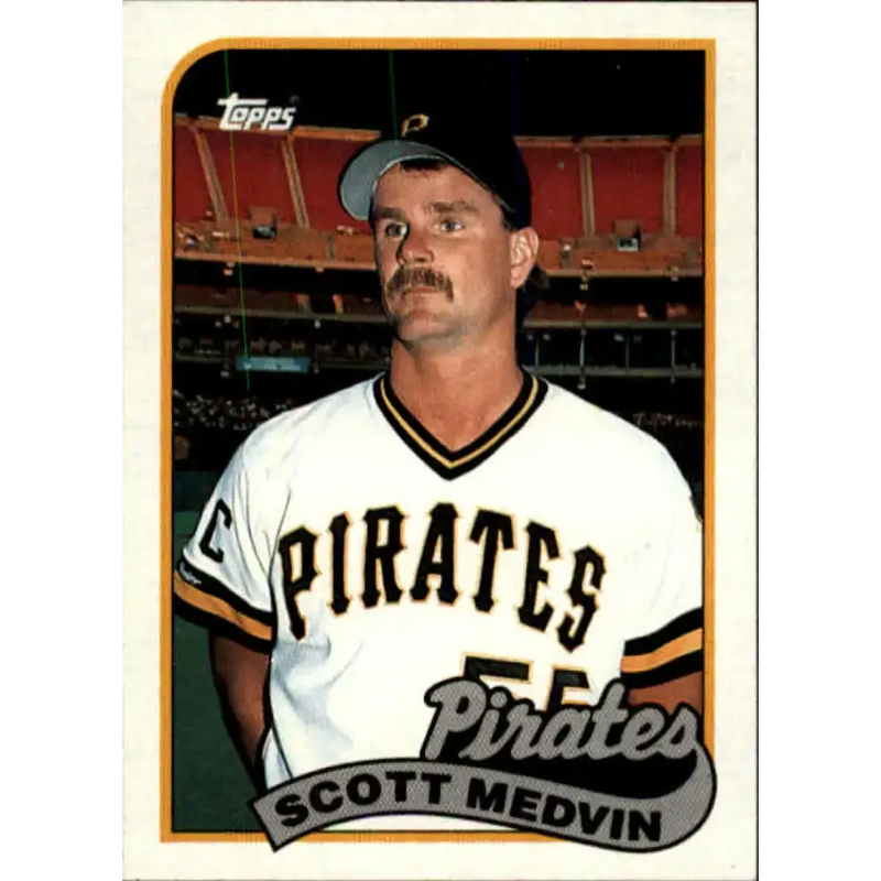 1989 Topps #756 Scott Medvin NM-MT RC Rookie Pittsburgh Pirates Baseball Card - Baseball Card Single