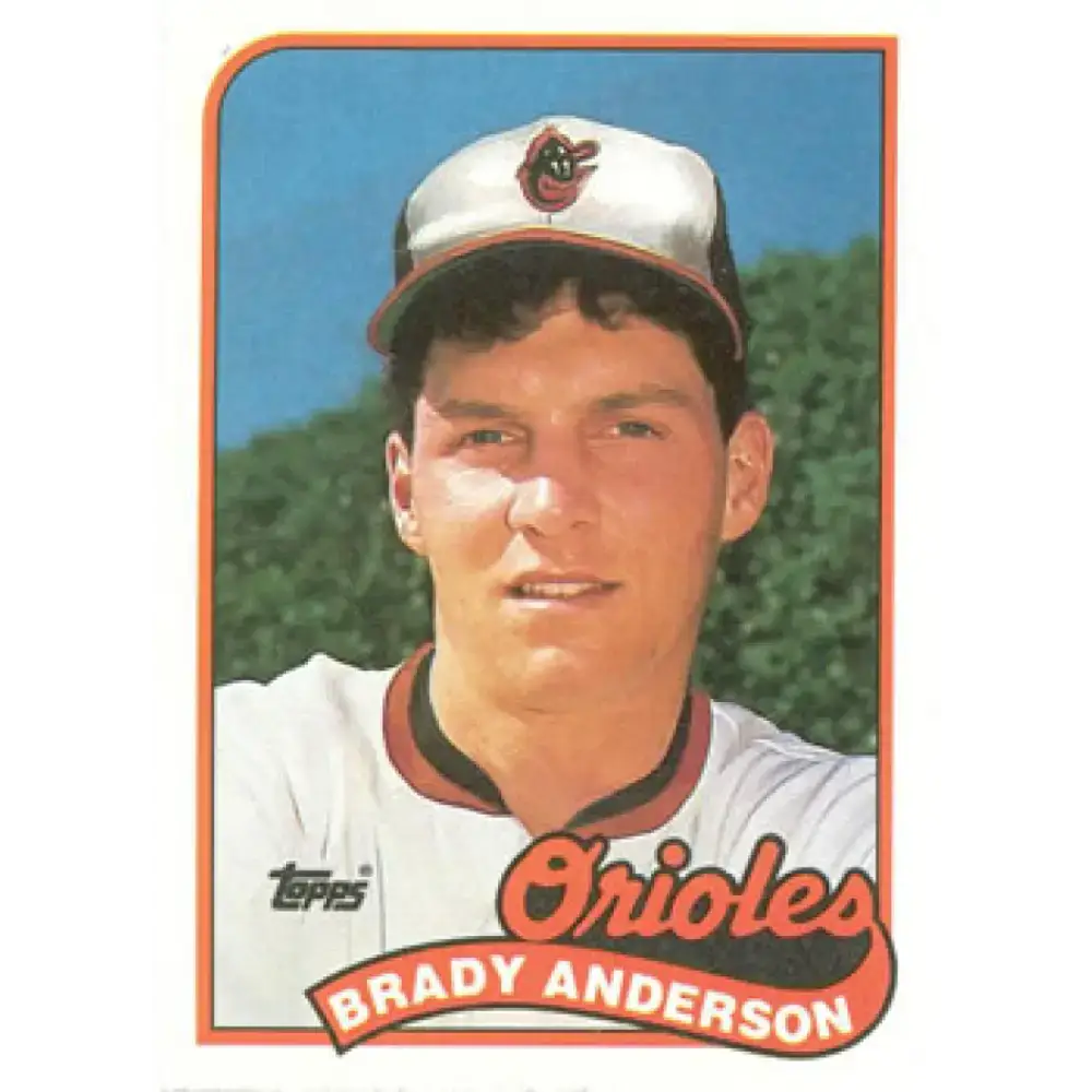 1989 Topps #757 Brady Anderson NM-MT RC Rookie Baltimore Orioles Baseball Card - Baseball Card Single