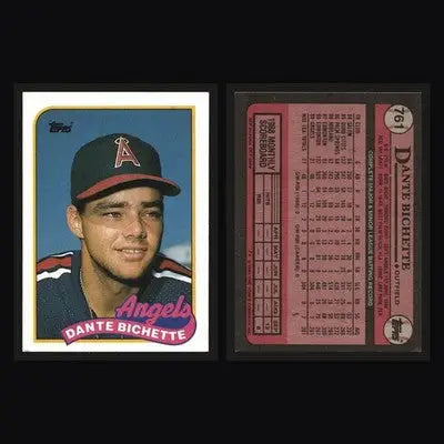 1989 Topps #761 Dante Bichette California Angels RC - Baseball Card Single