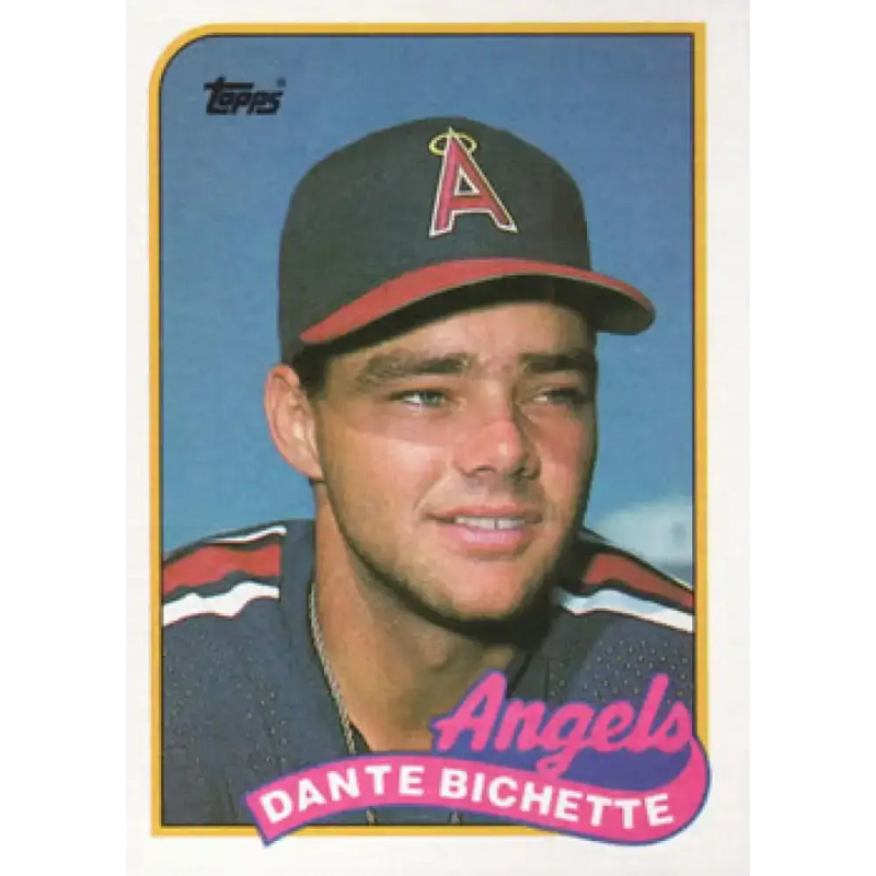 1989 Topps #761 Dante Bichette NM-MT RC Rookie California Angels Baseball Card - Baseball Card Single