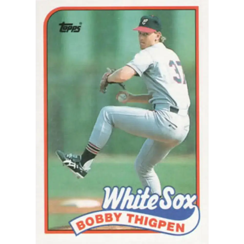 1989 Topps #762 Bobby Thigpen NM-MT Chicago White Sox Baseball Card - Baseball Card Single