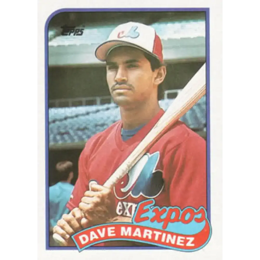 1989 Topps #763 Dave Martinez NM-MT Montreal Expos Baseball Card - Baseball Card Single