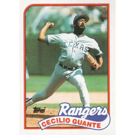 1989 Topps #766 Cecilio Guante NM-MT Texas Rangers Baseball Card - Baseball Card Single