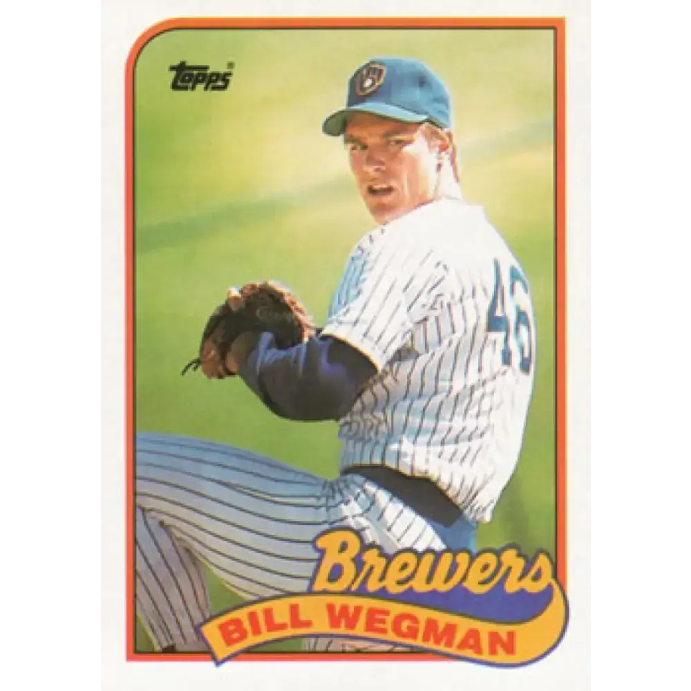 1989 Topps #768 Bill Wegman NM-MT Milwaukee Brewers Baseball Card - Baseball Card Single
