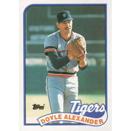 1989 Topps #77 Doyle Alexander NM-MT Detroit Tigers Baseball Card - Baseball Card Single