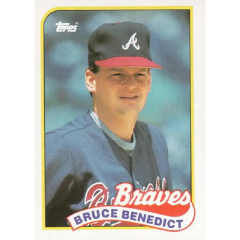1989 Topps #778 Bruce Benedict NM-MT Atlanta Braves Baseball Card - Baseball Card Single
