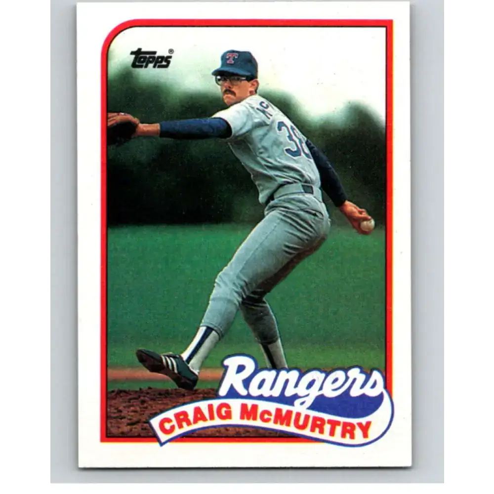 1989 Topps #779 Craig McMurtry NM-MT Texas Rangers Baseball Card - Baseball Card Single