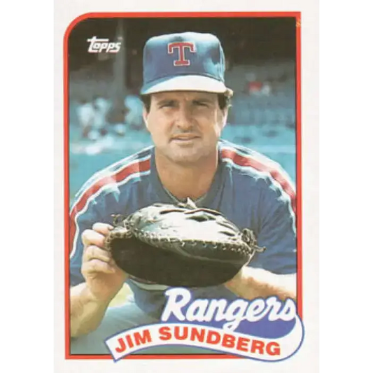 1989 Topps #78 Jim Sundberg NM-MT Texas Rangers Baseball Card - Baseball Card Single
