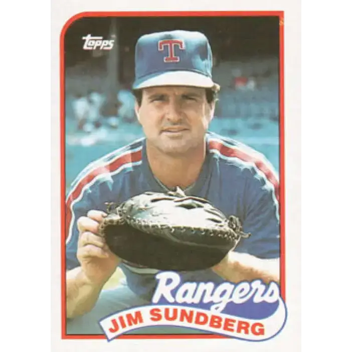 1989 Topps #78 Jim Sundberg NM-MT Texas Rangers Baseball Card - Baseball Card Single