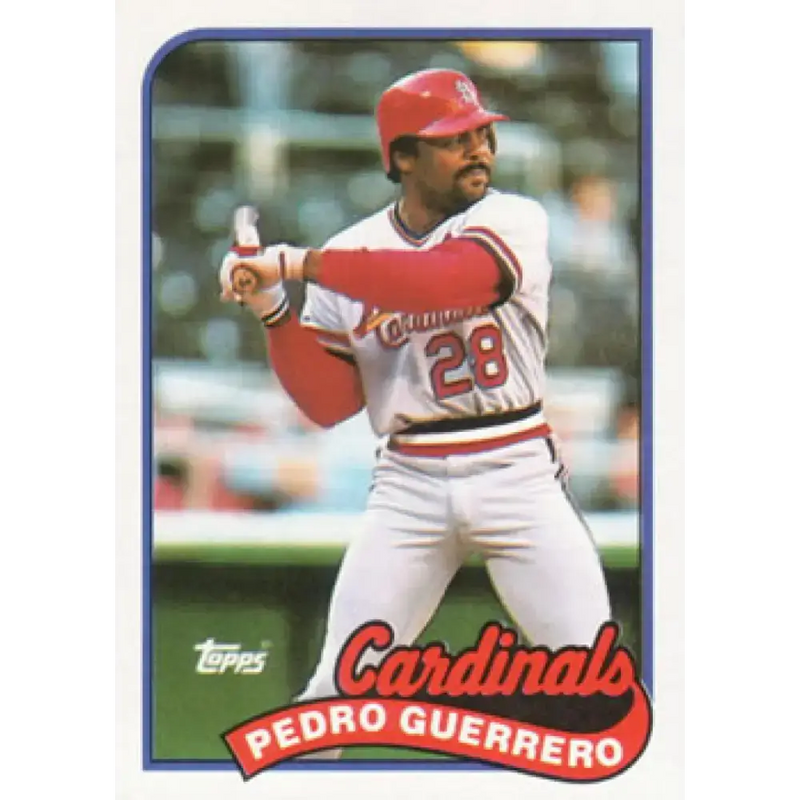 1989 Topps #780 Pedro Guerrero NM-MT St. Louis Cardinals Baseball Card - Baseball Card Single
