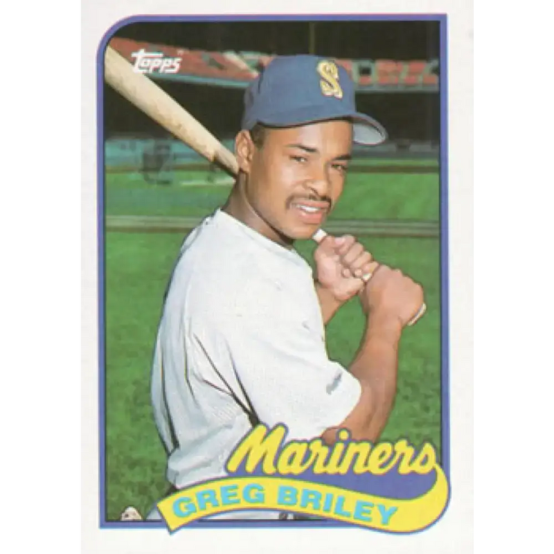 1989 Topps #781 Greg Briley NM-MT RC Rookie Seattle Mariners Baseball Card - Baseball Card Single
