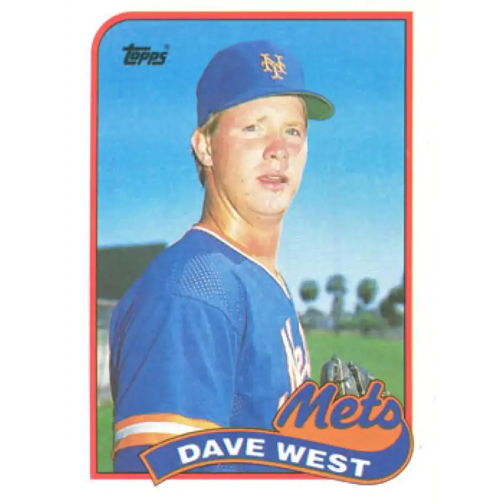 1989 Topps #787 David West NM-MT RC Rookie New York Mets Baseball Card - Baseball Card Single