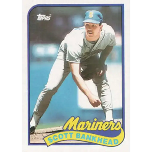 1989 Topps #79 Scott Bankhead NM-MT Seattle Mariners Baseball Card - Baseball Card Single