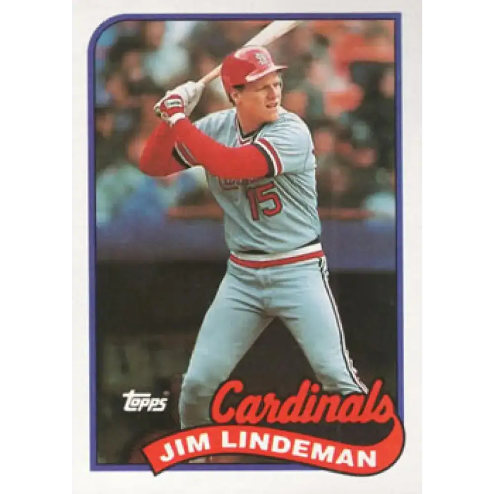 1989 Topps #791 Jim Lindeman NM-MT St. Louis Cardinals Baseball Card - Baseball Card Single