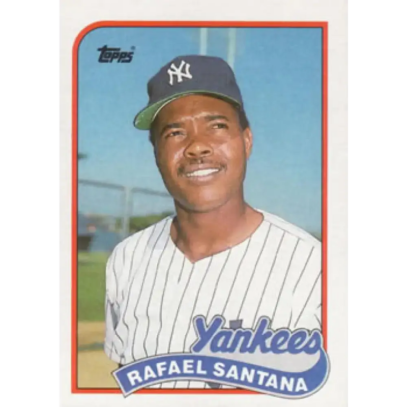 1989 Topps #792 Rafael Santana NM-MT New York Yankees Baseball Card - Baseball Card Single