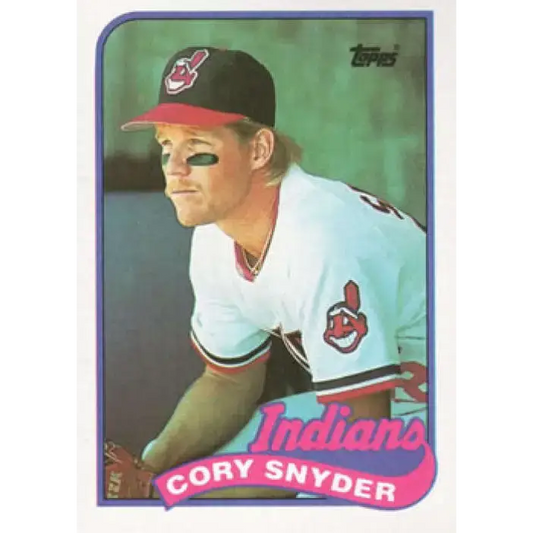 1989 Topps #80 Cory Snyder NM-MT Cleveland Indians Baseball Card - Baseball Card Single