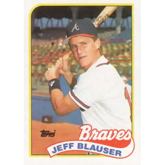 1989 Topps #83 Jeff Blauser NM-MT Atlanta Braves Baseball Card - Baseball Card Single