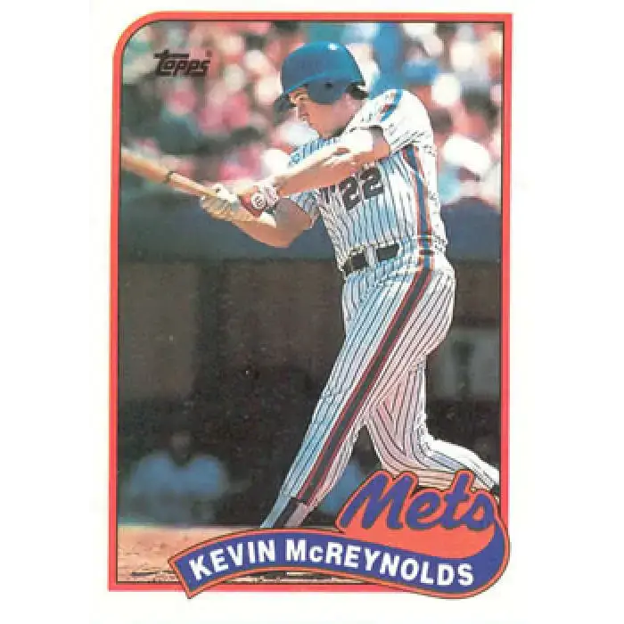 1989 Topps #85 Kevin McReynolds NM-MT New York Mets Baseball Card - Baseball Card Single