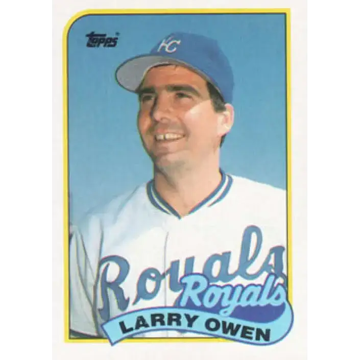1989 Topps #87 Larry Owen NM-MT Kansas City Royals Baseball Card - Baseball Card Single