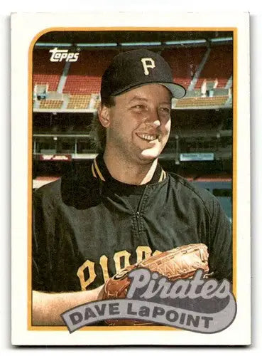 1989 Topps #89 Dave LaPoint Pittsburgh Pirates Baseball Cards EX/NM ID:61586 - Baseball Card Single