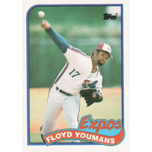 1989 Topps #91 Floyd Youmans NM-MT Montreal Expos Baseball Card - Baseball Card Single
