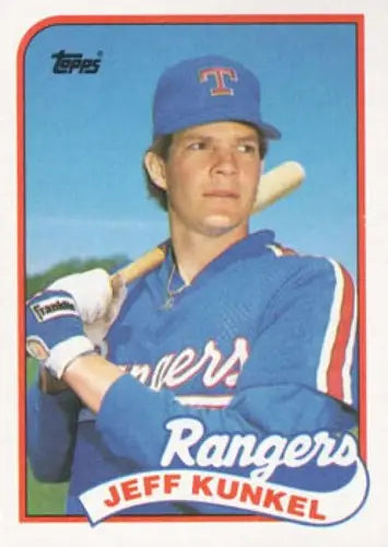 1989 Topps #92 Jeff Kunkel NM-MT Rangers - Baseball Card Single