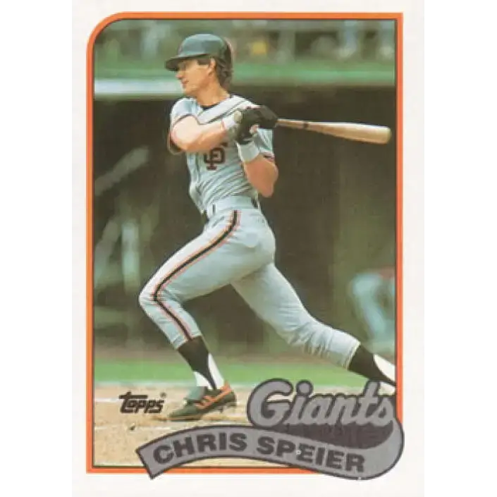 1989 Topps #94 Chris Speier NM-MT San Francisco Giants Baseball Card - Baseball Card Single