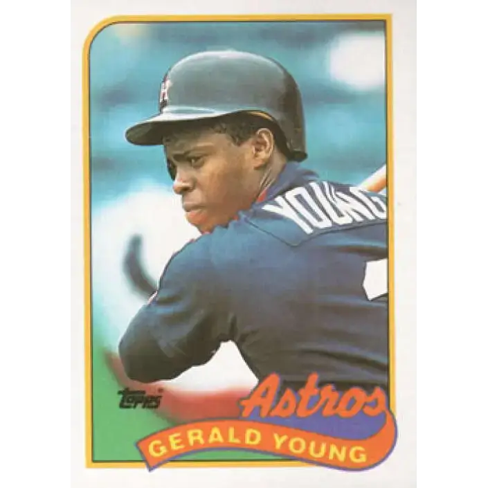 1989 Topps #95 Gerald Young NM-MT Houston Astros Baseball Card - Baseball Card Single
