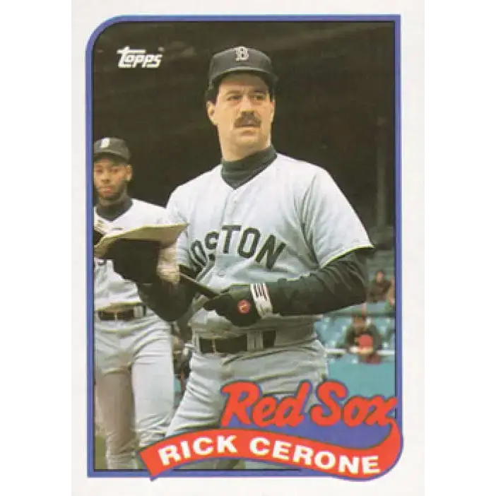 1989 Topps #96 Rick Cerone NM-MT Boston Red Sox Baseball Card - Baseball Card Single