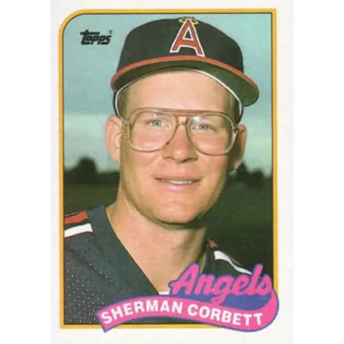 1989 Topps #99 Sherman Corbett NM-MT RC Rookie California Angels Baseball Card - Baseball Card Single