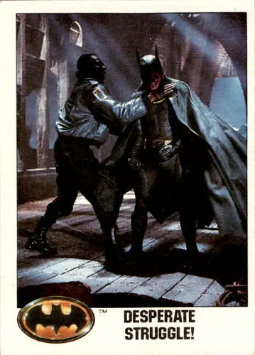 1989 Topps Batman #117 Desperate Struggle! EX/NM ID:46276 - DC Card Single