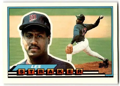 1989 Topps Big #90 Les Straker NM Near Mint Twins ID:43827 - Baseball Card Single
