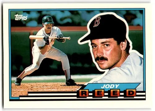 Jody Reed baseball card with original gloss from 1989 Topps Big series