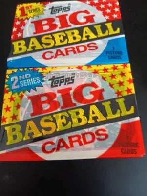 1989 Topps Big Baseball - Series 1 and 2 LOT of two packs. One pack each. EX - Baseball Card Box