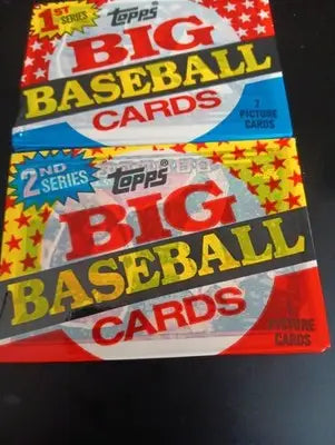 1989 Topps Big Baseball - Series 1 and 2 LOT of two packs. One pack each. EX - Baseball Card Box