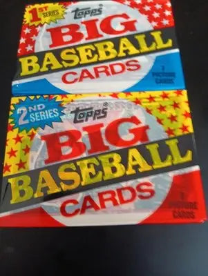 1989 Topps Big Baseball - Series 1 and 2 LOT of two packs. One pack each. EX - Baseball Card Box