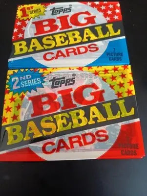 1989 Topps Big Baseball - Series 1 and 2 LOT of two packs. One pack each. EX - Baseball Card Box