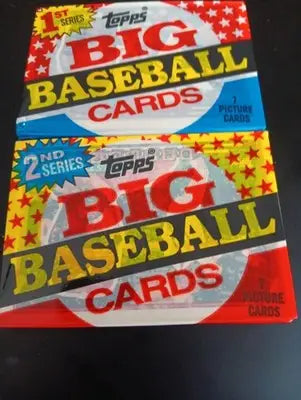 1989 Topps Big Baseball - Series 1 and 2 LOT of two packs. One pack each. EX - Baseball Card Box