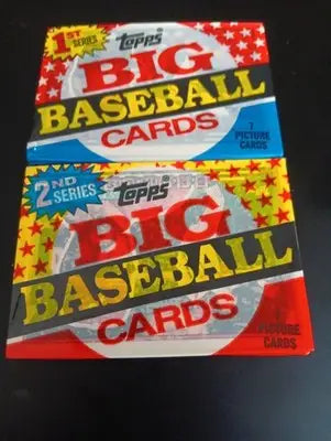1989 Topps Big Baseball - Series 1 and 2 LOT of two packs. One pack each. EX - Baseball Card Box