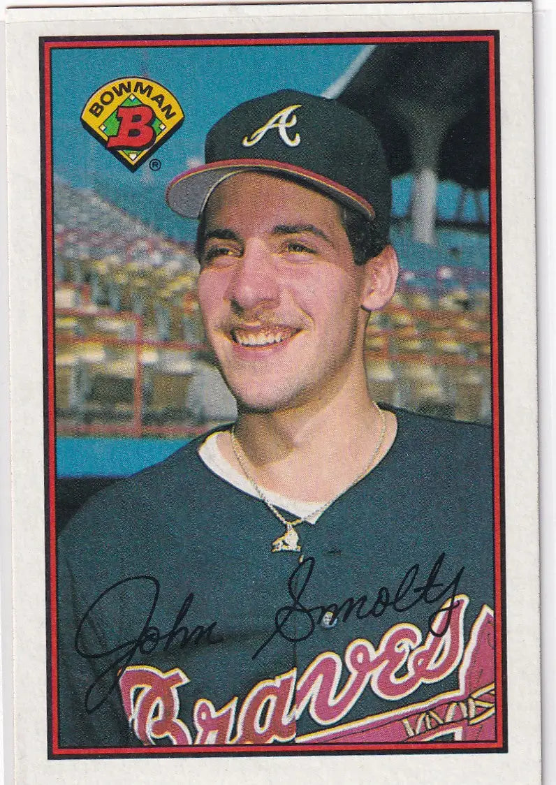 1989 TOPPS BOWMAN #266 JOHN SMOLTZ- ATLANTA BRAVES