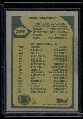 1989 Topps Dan Marino #290 Football - Football Card Single