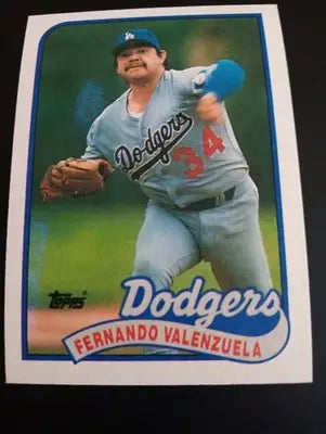 1989 Topps - Fernando Valenzuela #150. LA Dodgers. NRMT+ - Baseball Card Single